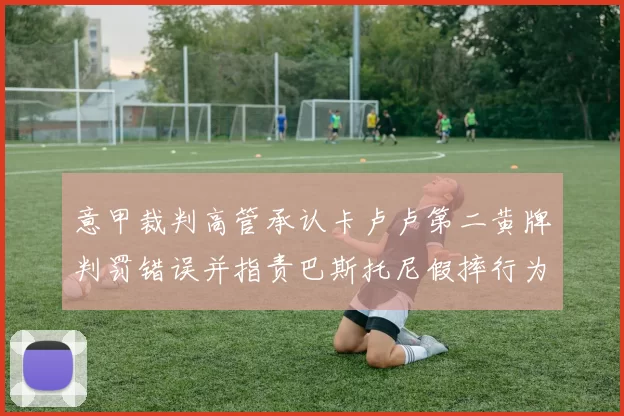 意甲裁判高管承认卡卢卢第二黄牌判罚错误并指责巴斯托尼假摔行为
